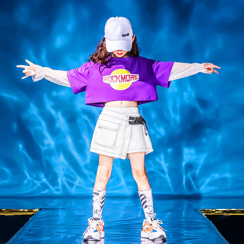 Children Models Walking Show Fashion Girls T Walk Show Fashion Fashion Personality Wave Cool Girls Jazz Dance Dancer