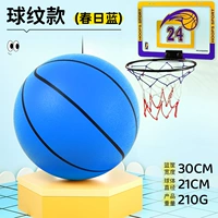 [Подходит для детей от 4 до 10 лет] Размер 5 [Весенний баскетбольный узор] Поставляется с большой рамкой для мяча без сверления отверстий + в комплект входит сетчатая сумка.