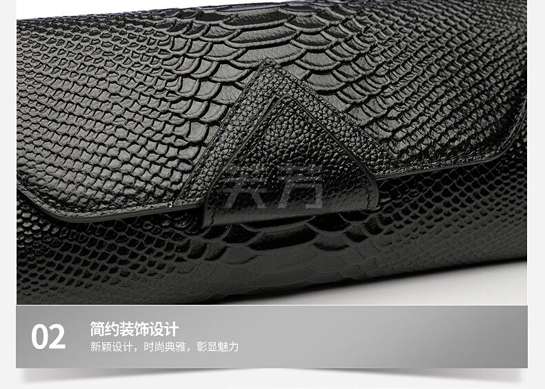 Клатч 真皮商务手拿包时尚潮流单肩斜挎包头层牛皮女士钱包新款气质手包