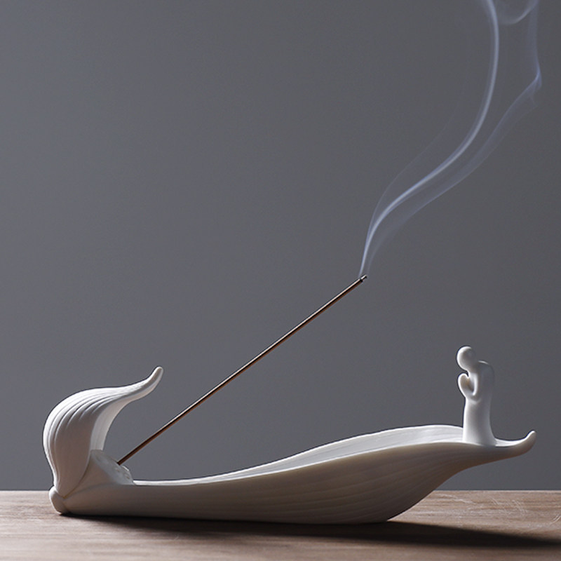 Dragon Instrumental Zen ceramic Line Incense Stove Pendulum pieces Office Living room Tea Room Home Indoor Tea Road Honolulu Incense Stove-Taobao