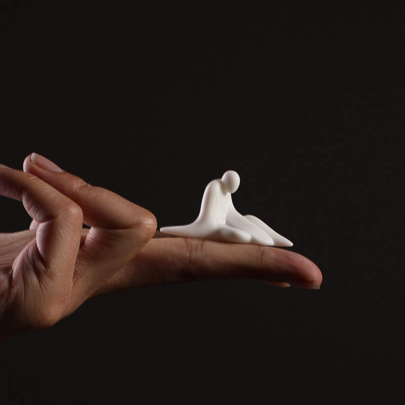 Dragon instrumental creative ceramic small number no-phase small monk objects swing pieces office Living room Bogou shelf Book room Soft decorations