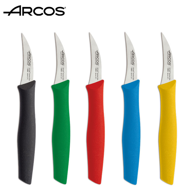 Spot Arcos imported peeler, fruit knife, machete, birdbeak knife, carving knife, multicolor