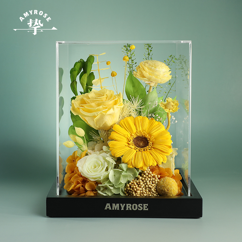 Preserved Flower Real Bouquet Rose Ornament 520 Valentine's Day Birthday High-End Mother's Day Wedding Gift for Friends