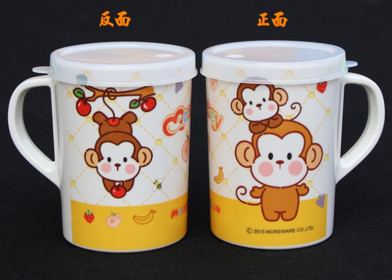 A String of guest melamine tableware pooh cup keller large/medium/small milk cup with cover cup