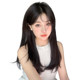 Wig one piece u-shaped micro-curl wig women's long hair medium and long hair straight hair volume fluffy hair extension patch