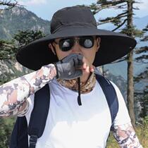 Hat Mens Summer Great Peak Fishing Cap Anti-UV Fisherman Hat Sunscreen Outdoor Sun Hat Sandals