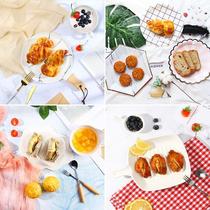 Electric commercial shooting props cake photo swing piece Accessories Suit Egg Yolk Crisp mulberry Beauty Baking Strings of Bread Fried Rice