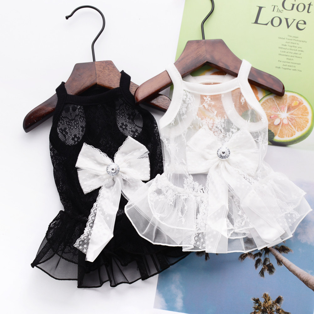 Pet Kitty Dogs Skirt Teddy Clothes Princess Puppies Boomeo Jokesha Pendant With Skirt Summer Thin Air