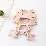 Одежда для любителей собак Тедди Барнари Шерри Корки маленькие средние собаки весна и осень и лето, хлопковая четырехдушная пижама