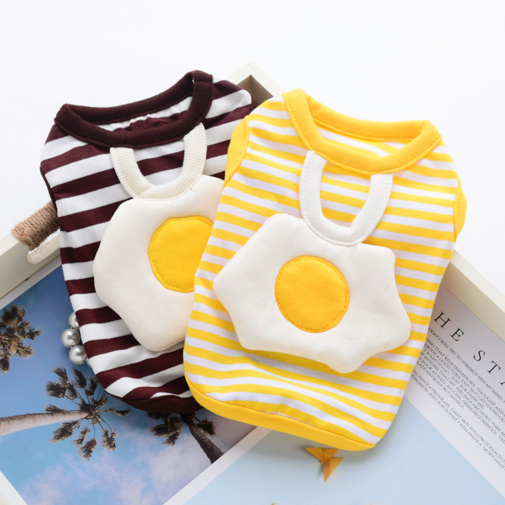Ho Bag Egg Pet Cat Pooch Vest Summer Small Puppies Boomejoc Summer Teddy Clothes Spring Summer Clothing Thin