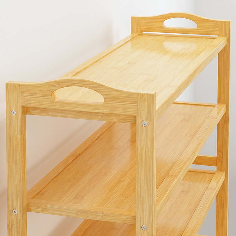 Multilayer shoe rack Easy home doorway solid wood cabinet rack provincial space economy type mesh red multifunction shoe holder