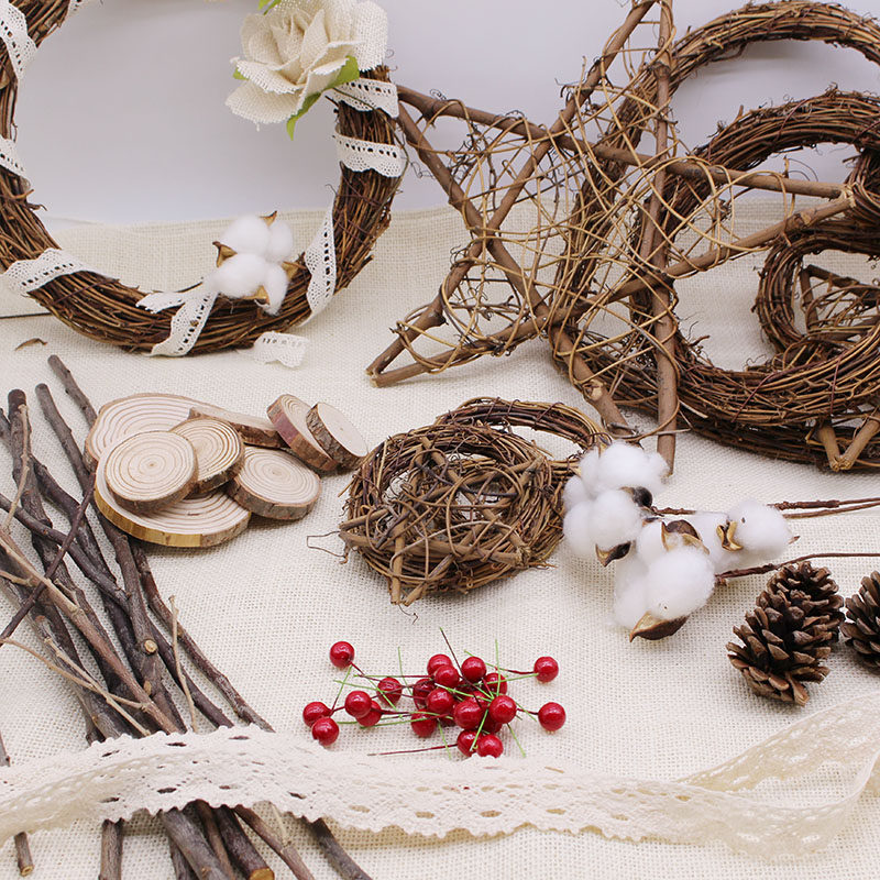 Handmade DIY decorative environment Creative materials Kindergarten Placement retro Tuovoi Rattan Lace WEDDING CELEBRATION