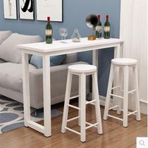 New 2023 high bar table against the wall narrow home living room partition simple computer table table and chair combination coffee high table
