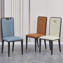 New 2023 hotel chair light luxury modern simple high-end restaurant box banquet comfortable iron backrest hotel