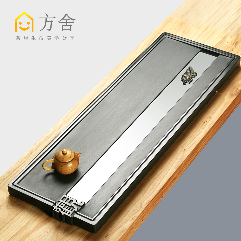 Fangsheng Natural Urjin Stone Tea Dish New Chinese Household Simple Dry Building Tea Stage High - end Creative Tea Tray