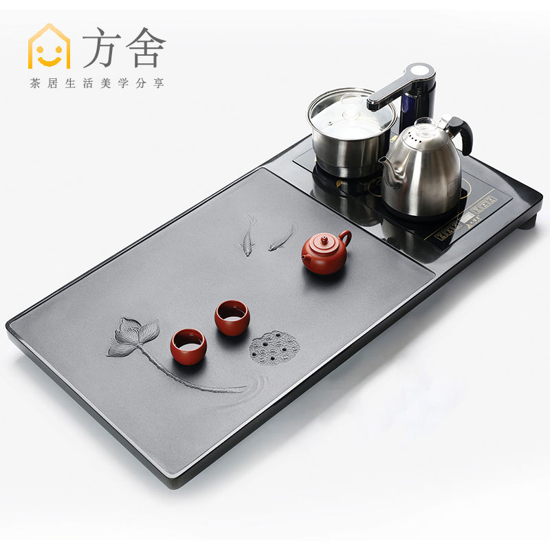Fangsher Multi-functional Urjiujiu tea disk set automatic water-water boiling kettle one household simple tea table
