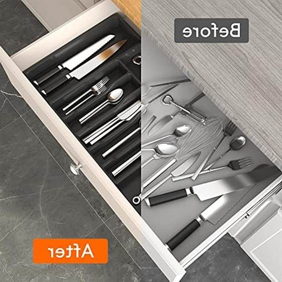 Lifewit은 제품 서랍장 주최자, 확장 가능한기구 트레이