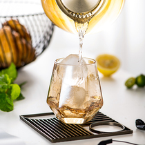 Creative Diamond Glass Set Simple Home Geometric Transparent Drink Milk Cup Beer Wine Whiskey Cup