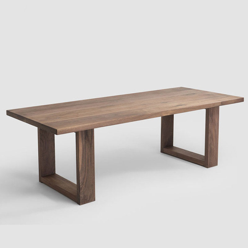 Nordic Minimalist Solid Wood Meeting Table Creativity Modern Strip Desk Negotiation Table Bench Log Home Dining Table