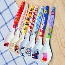 Child spoon creative cute anti-scalding baby feeding large number learning to eat training fork spoon chopsticks 2-3 years old Peky
