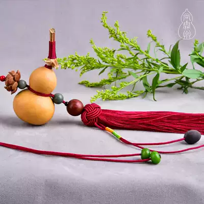 Natural Feng Shui gourd Private custom natural lotus seeds Lucky New Year Fulu Lianlian car decoration Lucky evil