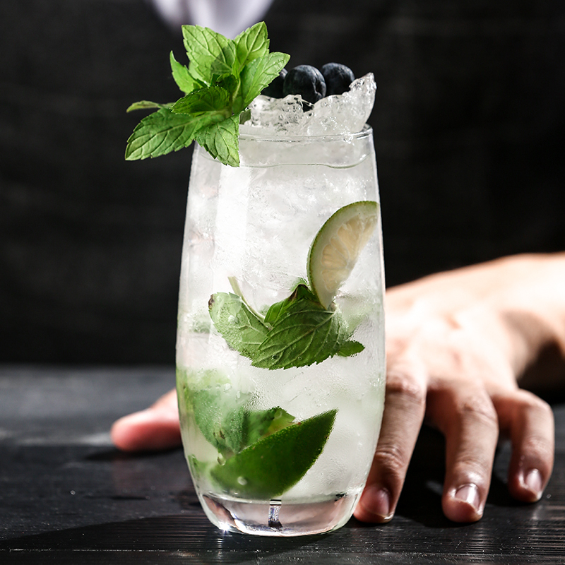 Mojito Cocktail Glass Bar Long Drink Glass Colin Glass Juice Glass Wine Glass Cup Mojito Mojito Glass