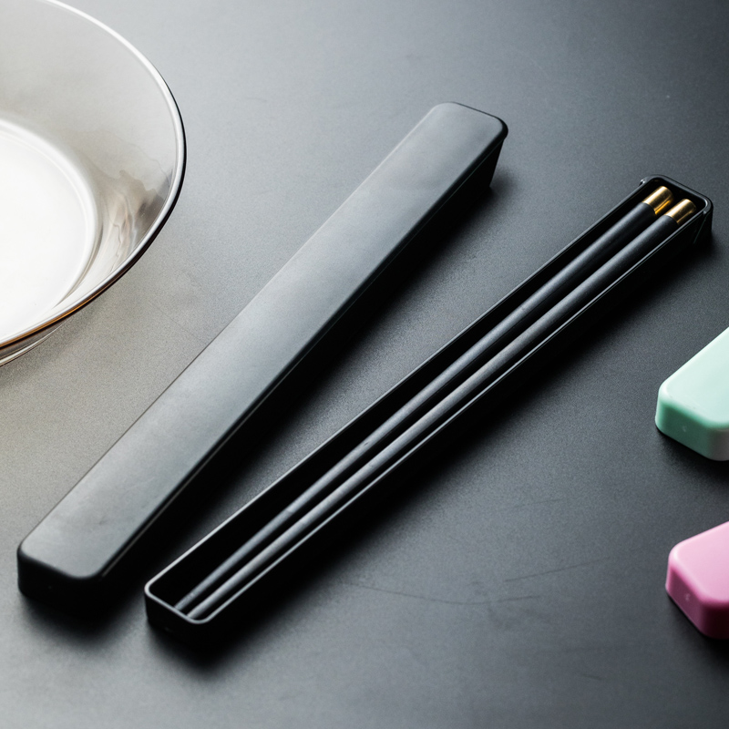 Chopstick Containing Box Suit Students Chopsticks Personal Special Alloy Chopsticks single one person One chopstick portable cutlery