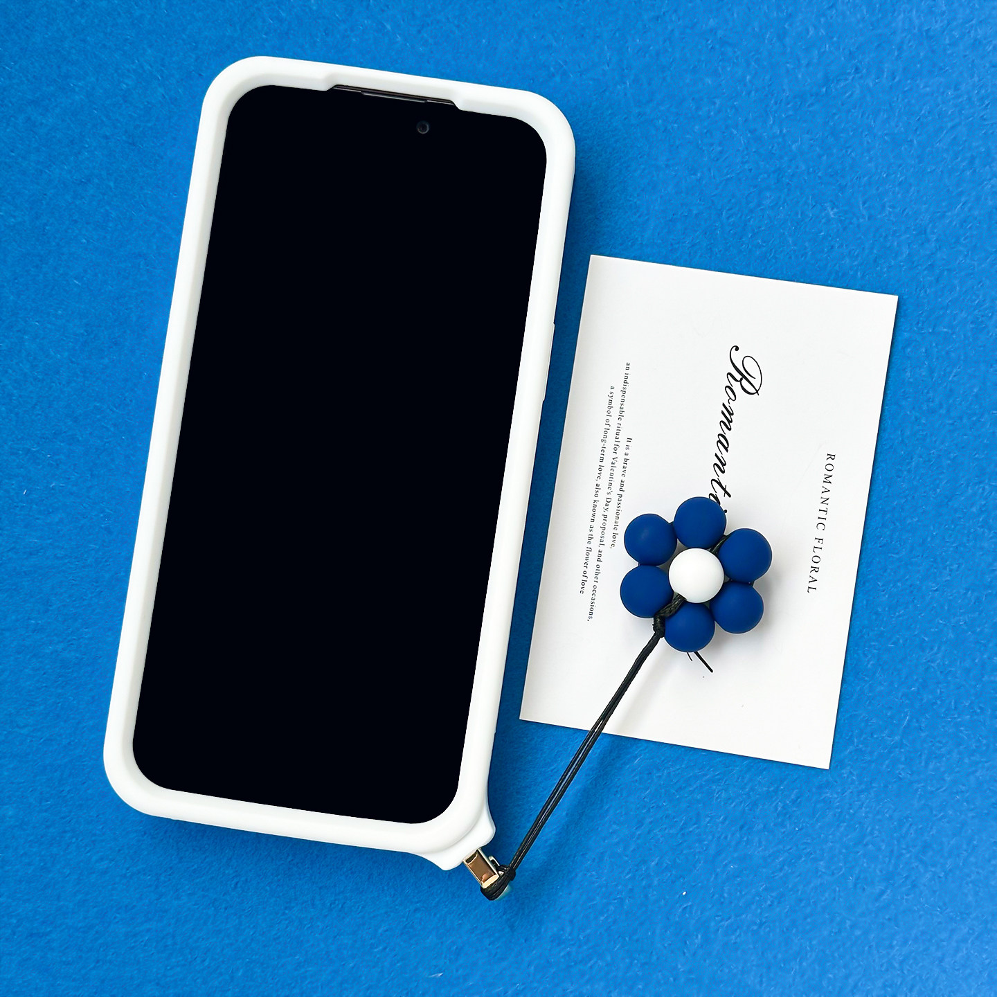 CLICHE Vintage Blue Waves Hearts iPhone Case