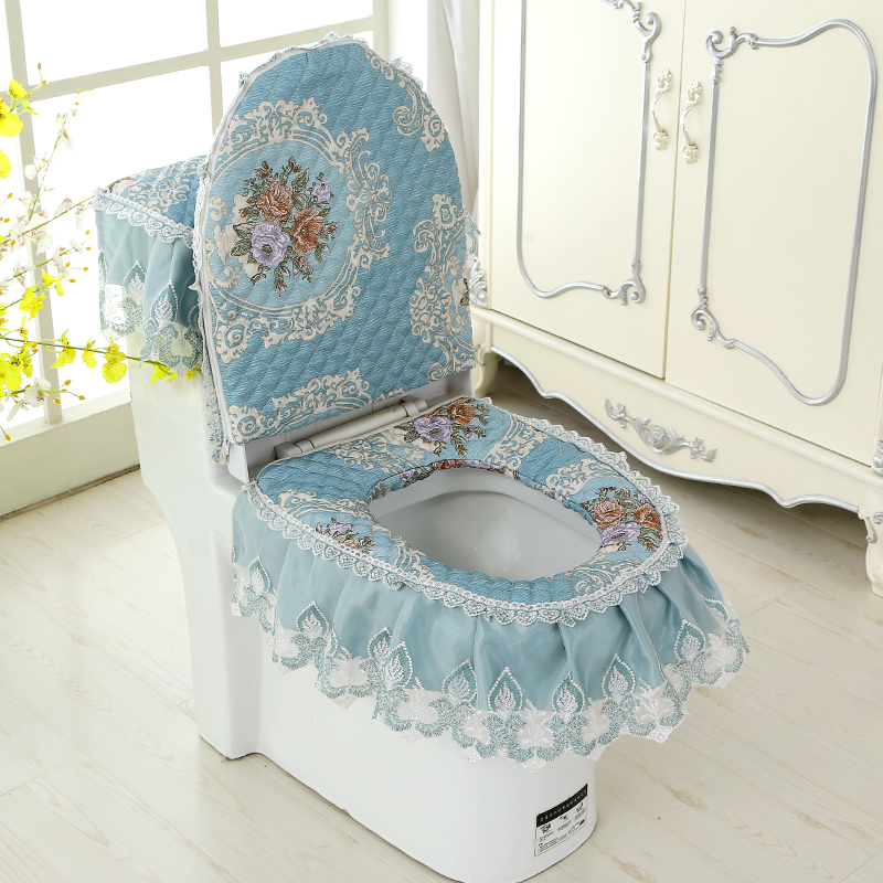 Universal toilet cushion Three sets of pull-in-seat cushions Home cute Euro style cushions Make-up Room Cover Sitting Poop Cover