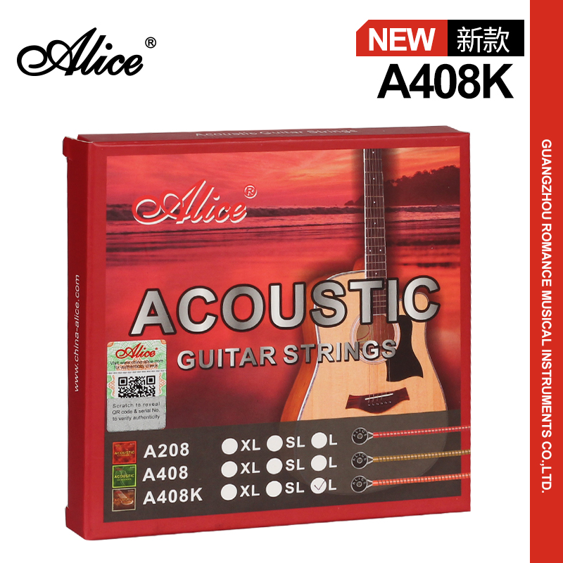 Alice Alice A408K copper alloy folk wood guitar string bulk one string string set of 6