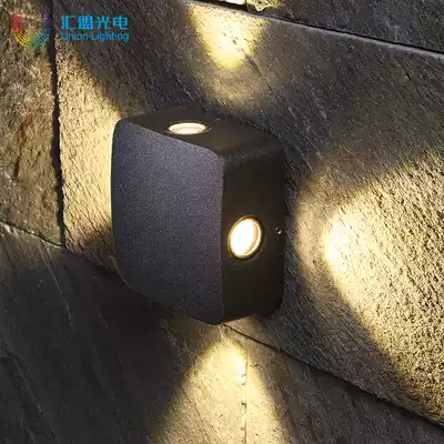 Outdoor waterproof LED wall lamp hotel exterior wall lamp up and down luminous spotlight modern minimalist engineering outdoor wall lamp