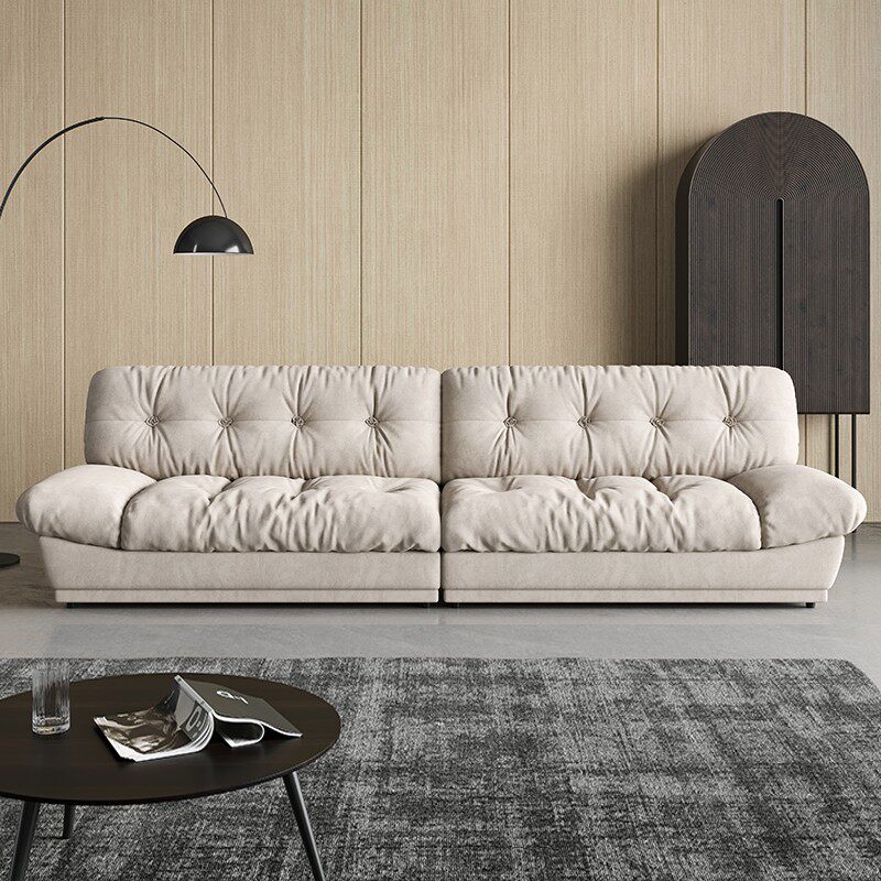 Cloud Sofa Leather 2022 New Modern Simple Lazy Wind Network Red Technology Light Luxury Living Lazy Clothing Art