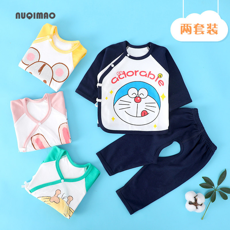 Newborn baby clothes monk clothes summer thin cotton net red cute baby newborn two-piece suit super western style