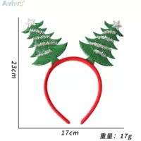 Зеленая рождественская повязка на голову