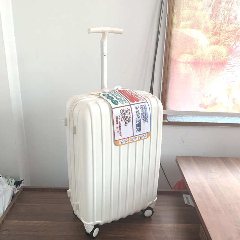 Japanese single trolley suitcase boarding case female universal wheel 24 inch suitcase student small fresh trolley case 22 inch