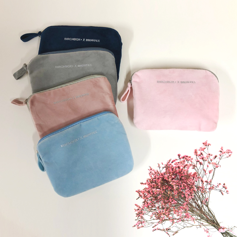 Makeup bag lady portable small number Korea simple wool girl heart to collect package large-capacity makeup bag small wallet