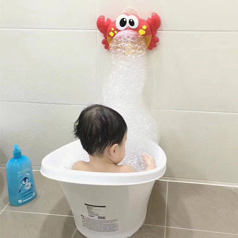 Crab spit bubble machine shaking sound with the same girl baby bath artifact Boy baby bath children's water toy
