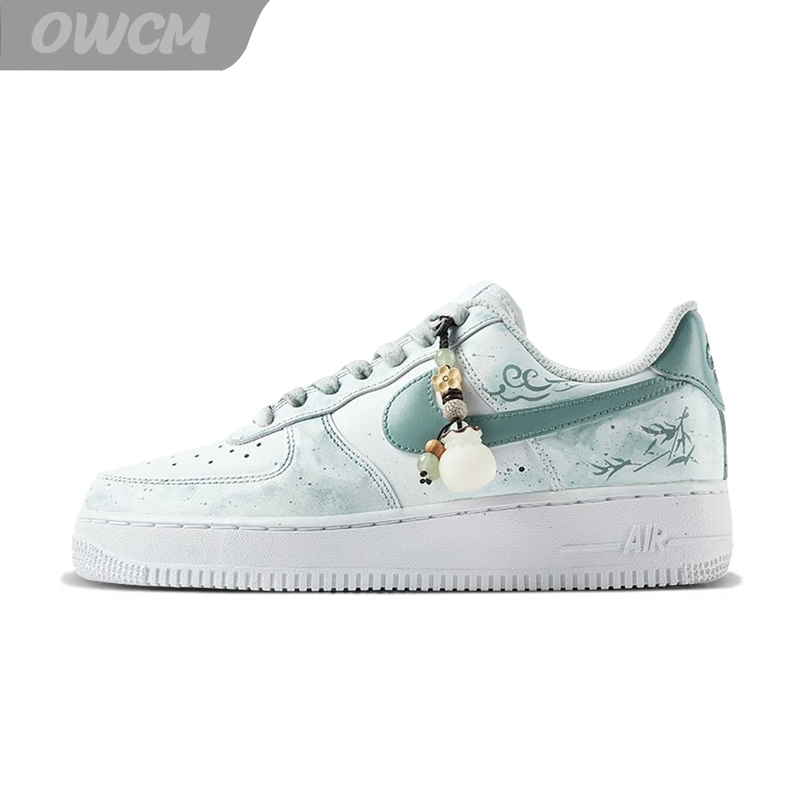 Nike Air Force 1 Af1 Blue Smoky Ink Style Low-Top Sports Casual Sneakers for Men and Women