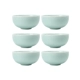 Long Tuyền Celadon Hộ gia đình Trung Quốc Ăn Bát Gốm sứ Nhật Bản Bộ đồ ăn Nhật Bản Mười món Bộ Bát cơm màu tinh khiết - Đồ ăn tối