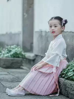 Can ask Hanfu girl 12-15 years old 3 autumn dress 2021 spring and autumn children's costume children's costume Super fairy Tang suit Chinese style