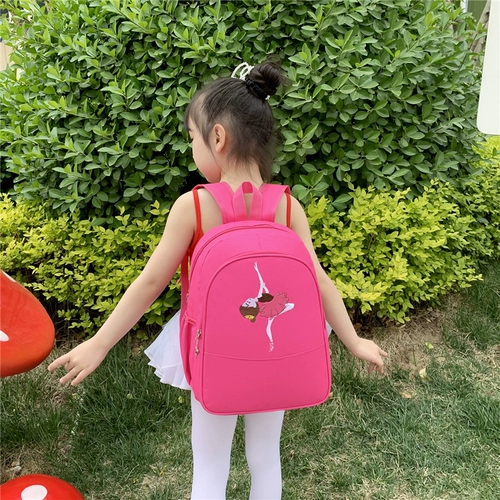 Детская танцевальная сумка большая способность двойная слоя девочка танцевальная сумка балетная сумка латинская танцевальная сумка специальная сумка для реквизита