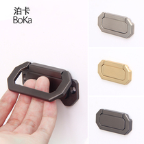 Tatami secret handle bookcase drawer hidden drawing gold color modern simple cabinet door free opening Gray handle