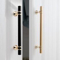 New golden light luxury modern minimalist wardrobe handle cabinet door black cabinet drawer cabinet handle Nordic single hole