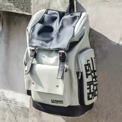 High School students large-capacity schoolbag male ins tide cool boys shoulder bag trend college students junior high school students