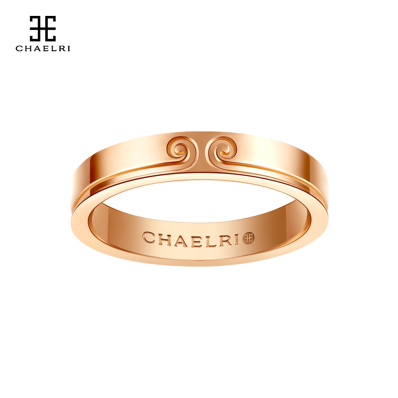 Lambil Sun Wukong plated rose 18K gem gold gold men and women tight hoop spell ring couple a pair of ring jewelry tide