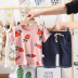 . Childrens Summer Outfit 2020 Summer New Boy bé ngắn tay áo hai mảnh Set 0-1-2-3-4. 