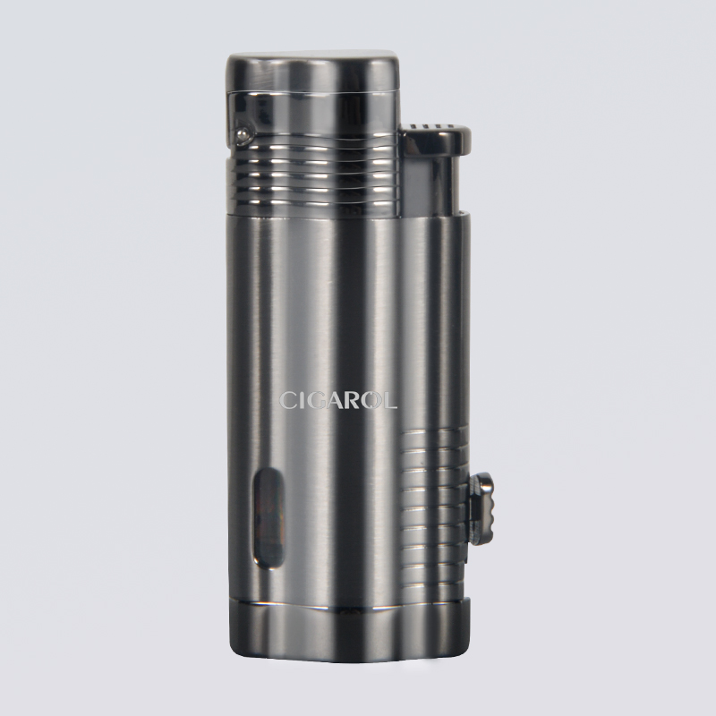 CIGAROL Cigar Lighter Windproof straight for triple fire lighter metal Snow special lighter Large firepower