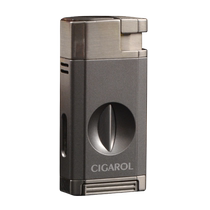 Cigar cutter and lighter integrated cigar cutter and lighter tool set special multifunctional portable V-shaped mouth