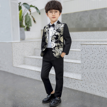 Childrens dress boys British small suit autumn show Korean version of performance uniform piano performance host