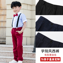 Boys trousers school uniforms trousers childrens academic performance trousers girls Navy spring and autumn school pants
